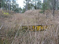 QLD - Gindoran - Abandoned Bruce Highway Alignment enters Private Property off John Clifford Way (31 Jul 2011)